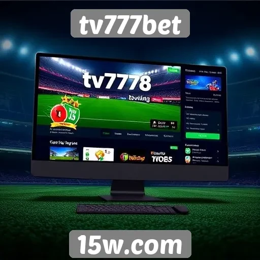 Análise da interface do site tv777bet